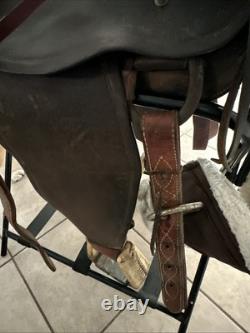 Western Saddle Vintage Nice All Leather Fittings Well Made