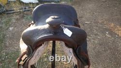 Western Saddle Vintage Well Used, Lasting Well Hand Tooled