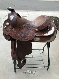 Western Show Saddle Size 15 Excellent Condition