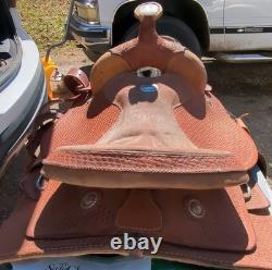 Western Star Saddle Shop 16in Brown Leather Pleasure Trail Saddle 2100 16