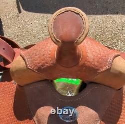 Western Star Saddle Shop 16in Brown Leather Pleasure Trail Saddle 2100 16