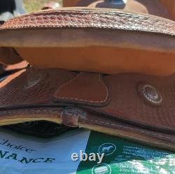 Western Star Saddle Shop 16in Brown Leather Pleasure Trail Saddle 2100 16