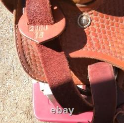 Western Star Saddle Shop 16in Brown Leather Pleasure Trail Saddle 2100 16