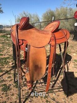 Western Stock Australian Halfbreed Saddle by Bethel Saddlery, Trail, Endurance