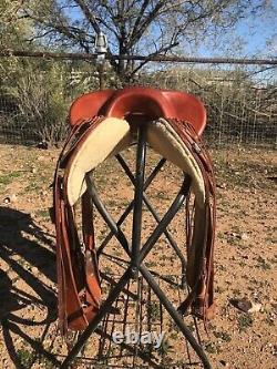 Western Stock Australian Halfbreed Saddle by Bethel Saddlery, Trail, Endurance