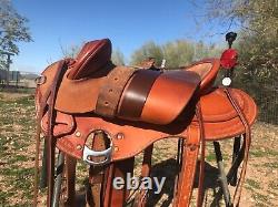 Western Stock Australian Halfbreed Saddle by Bethel Saddlery, Trail, Endurance