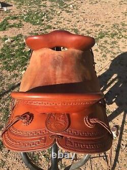 Western Stock Australian Halfbreed Saddle by Bethel Saddlery, Trail, Endurance