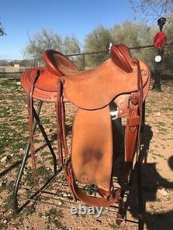 Western Stock Australian Halfbreed Saddle by Bethel Saddlery, Trail, Endurance