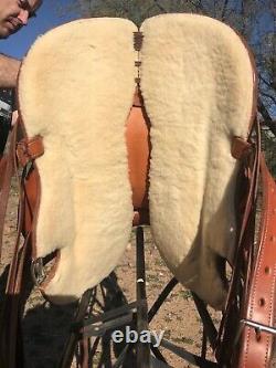 Western Stock Australian Halfbreed Saddle by Bethel Saddlery, Trail, Endurance