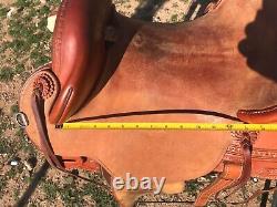 Western Stock Australian Halfbreed Saddle by Bethel Saddlery, Trail, Endurance