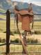 Western Style Riding Saddle, Leather & Sheepskin, C. Anderson Performance Cinch
