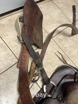 Western Style Saddle 15 Inch Brown Leather
