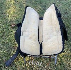 Western Synthetic Saddle 17 Seat Pleasure Trail Horse Tack Cordura Riding Good