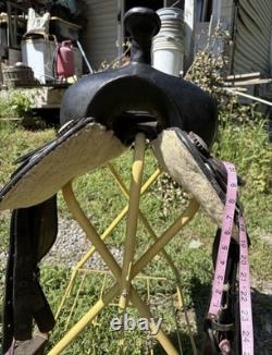 Western Tack Package- King Series Synthetic Saddle, Pad, And String Cinch