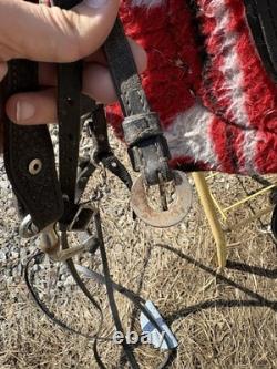 Western Tack Package- King Series Synthetic Saddle, Pad, And String Cinch