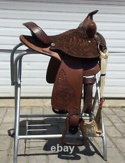 Western Tooled 14 Saddle