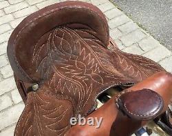 Western Tooled 14 Saddle