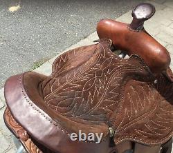 Western Tooled 14 Saddle