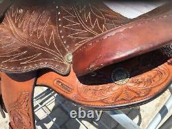 Western Tooled 14 Saddle