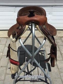 Western Tooled 14 Saddle