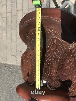 Western Tooled 14 Saddle