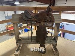Western Tooled Pleasure Saddle with Padded Seat 14.5 -offers Accepted