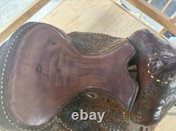 Western Tooled Pleasure Saddle with Padded Seat 14.5 -offers Accepted