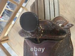 Western Tooled Pleasure Saddle with Padded Seat 14.5 -offers Accepted