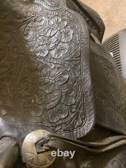 Western Trail Saddle AACUEN Used Outwest Saddlery Los Angeles Ca. Vintage