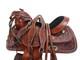 Western Trail Saddle Comfy Pleasure Tooled Used Leather Tack Set 18 17 16 15