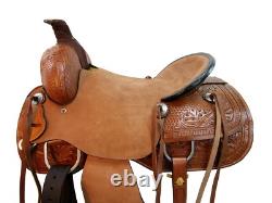 Western Trail Saddle Hard Seat Rough Out Pleasure Trail Used Tack 15 16 17 18
