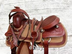 Western Trail Saddle Horse Classic Pleasure Used Leather Tack Set 15 16 17 18