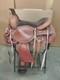 Western Trail Saddle Horse Pleasure Tooled Leather Basket Used Tack Set 16