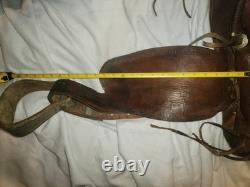 Western Vintage Saddle Leather Horse Rider Used Movie Prop Country Cowboy Pony