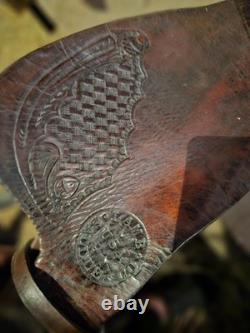 Western barrel racing saddle Lamb saddle co. 16