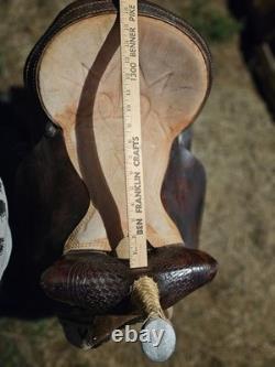 Western barrel racing saddle Lamb saddle co. 16