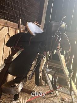 Western horse saddle