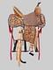 Western Leather Barrel Horse Saddle Hand Tooled And Tack Set Size 10''to18'