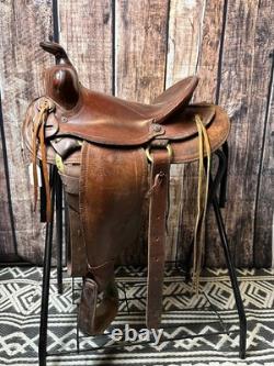 Western trail saddle 14 seat SQHB