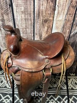 Western trail saddle 14 seat SQHB