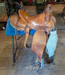 Wilson Custom Ranch Saddle from Joseph OR Wade Tree 15 1/2 Seat