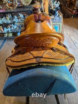 Wilson Custom Ranch Saddle from Joseph OR Wade Tree 15 1/2 Seat