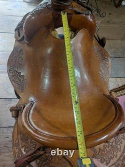 Wilson Custom Ranch Saddle from Joseph OR Wade Tree 15 1/2 Seat