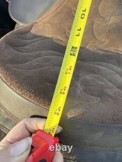 Wintec Trail Brown Leather Western 15 in Horse Saddle