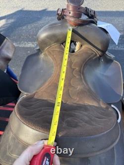 Wintec Trail Brown Leather Western 15 in Horse Saddle