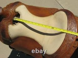 Woods Western Custom Handmade Show Saddle Reining 16