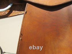 Woods Western Custom Handmade Show Saddle Reining 16