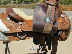 Woods Western Custom Handmade Show Saddle Reining 16