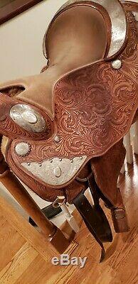 Woods Western Silver Show Saddle, 16 Inch