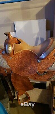 Woods Western Silver Show Saddle, 16 Inch